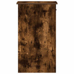 Computer Tower Stand with Drawer Smoked Oak 35x45x77 cm - Bargainia.com - 