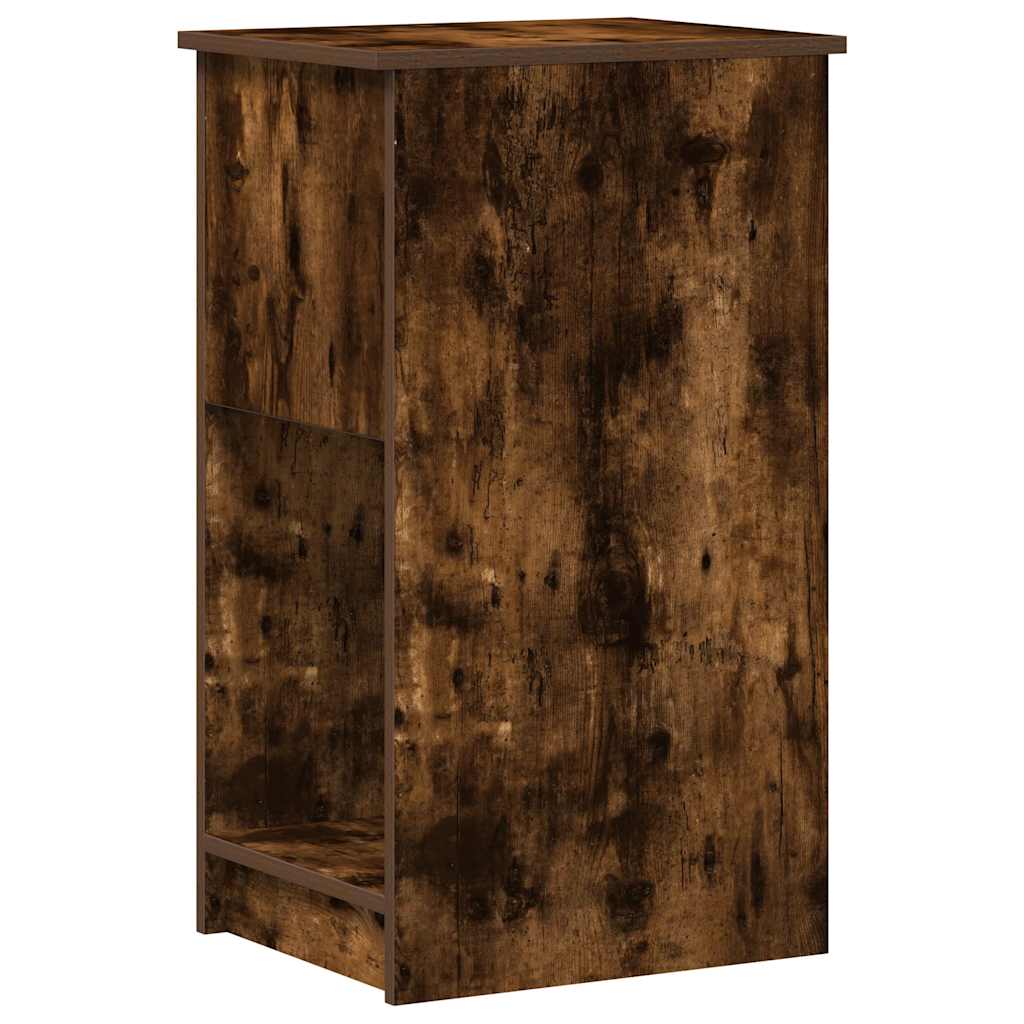 Computer Tower Stand with Drawer Smoked Oak 35x45x77 cm - Bargainia.com - 