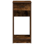 Computer Tower Stand with Drawer Smoked Oak 35x45x77 cm - Bargainia.com - 