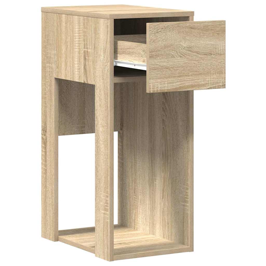 Computer Tower Stand with Drawer Sonoma Oak 30x44x74 cm - Bargainia.com - 