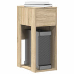 Computer Tower Stand with Drawer Sonoma Oak 30x44x74 cm - Bargainia.com - 