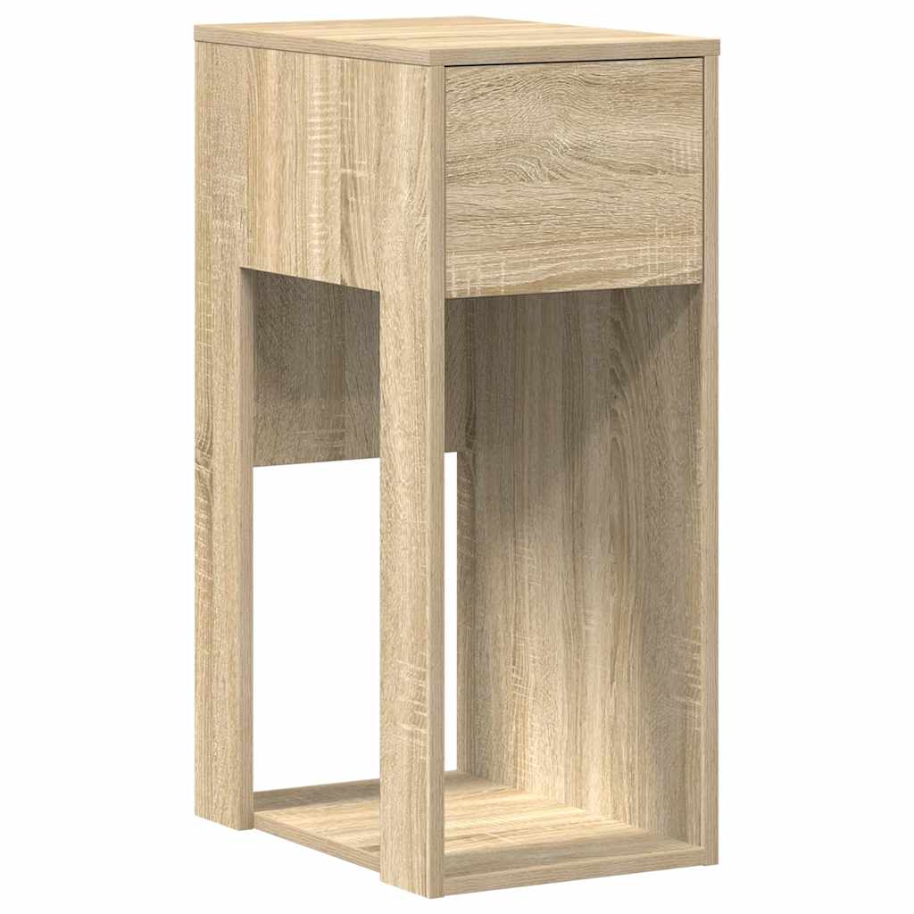 Computer Tower Stand with Drawer Sonoma Oak 30x44x74 cm - Bargainia.com - 