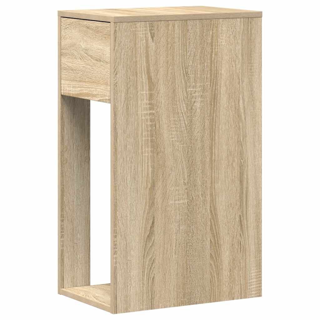Computer Tower Stand with Drawer Sonoma Oak 30x44x74 cm - Bargainia.com - 