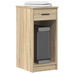 Computer Tower Stand with Drawer Sonoma Oak 35x45x77 cm - Bargainia.com - 
