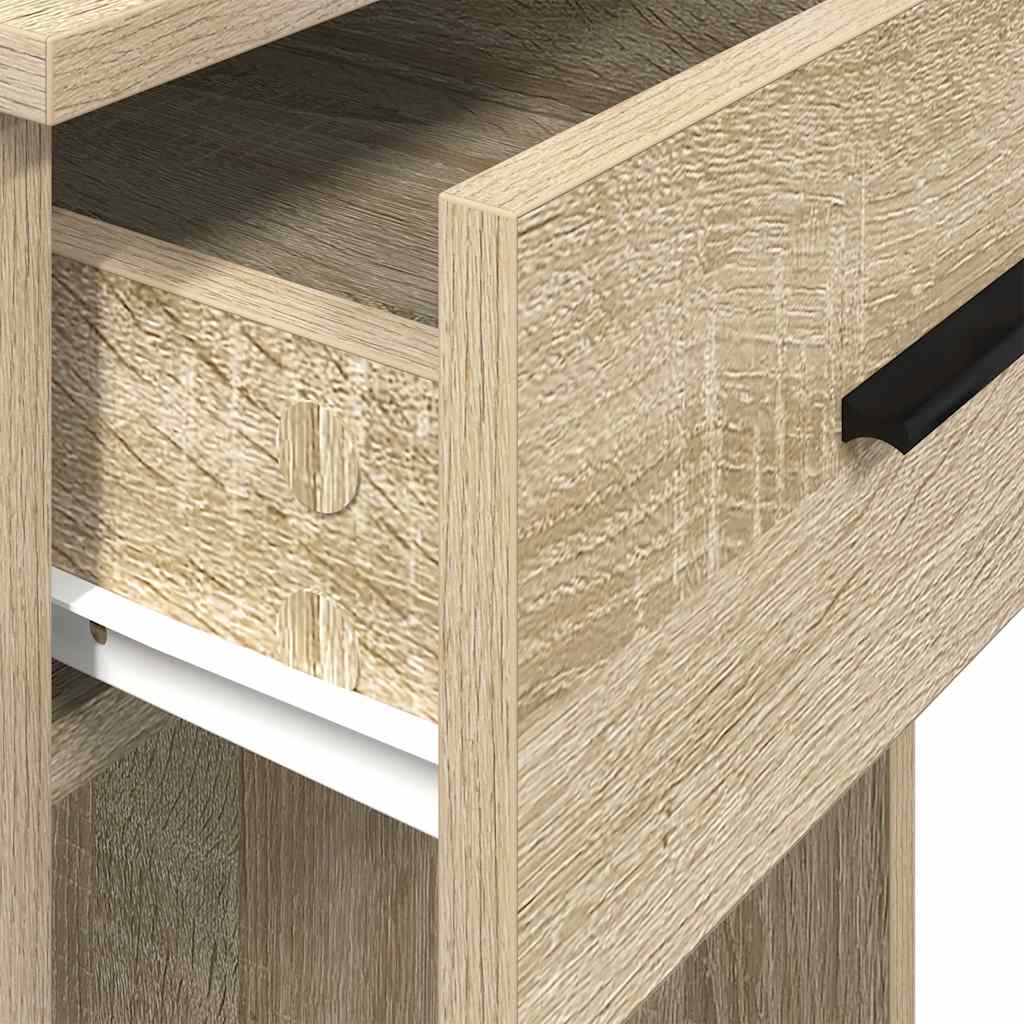 Computer Tower Stand with Drawer Sonoma Oak 35x45x77 cm - Bargainia.com - 