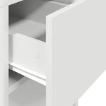 Computer Tower Stand with Drawer White 30x44x74 cm - Bargainia.com - 