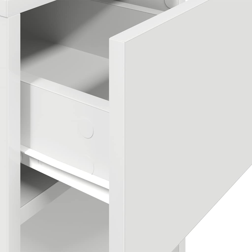 Computer Tower Stand with Drawer White 30x44x74 cm - Bargainia.com - 