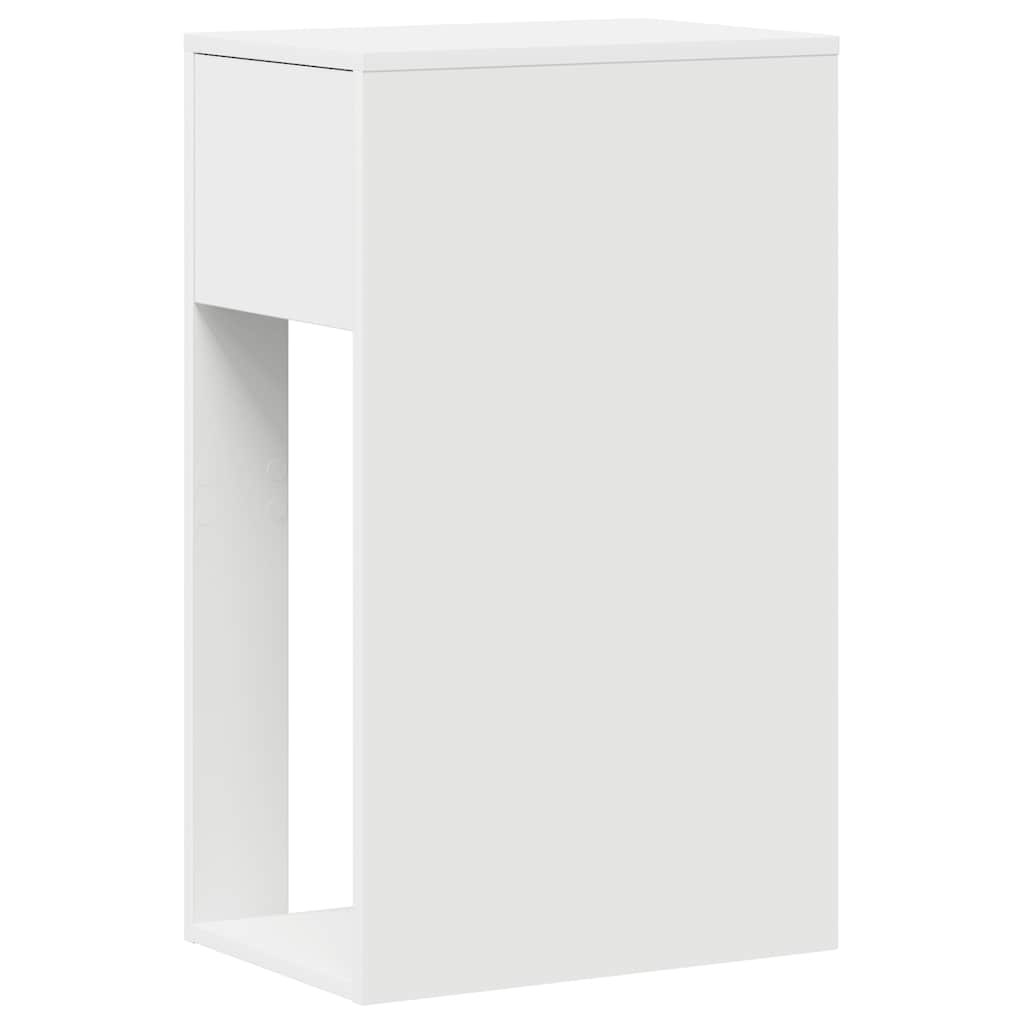 Computer Tower Stand with Drawer White 30x44x74 cm - Bargainia.com - 