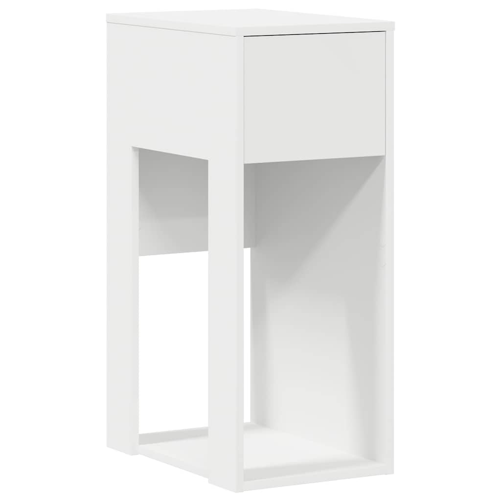 Computer Tower Stand with Drawer White 30x44x74 cm - Bargainia.com - 