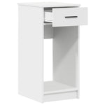 Computer Tower Stand with Drawer White 35x45x77 cm - Bargainia.com - 