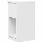 Computer Tower Stand with Drawer White 35x45x77 cm - Bargainia.com - 