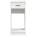 Computer Tower Stand with Drawer White 35x45x77 cm - Bargainia.com - 