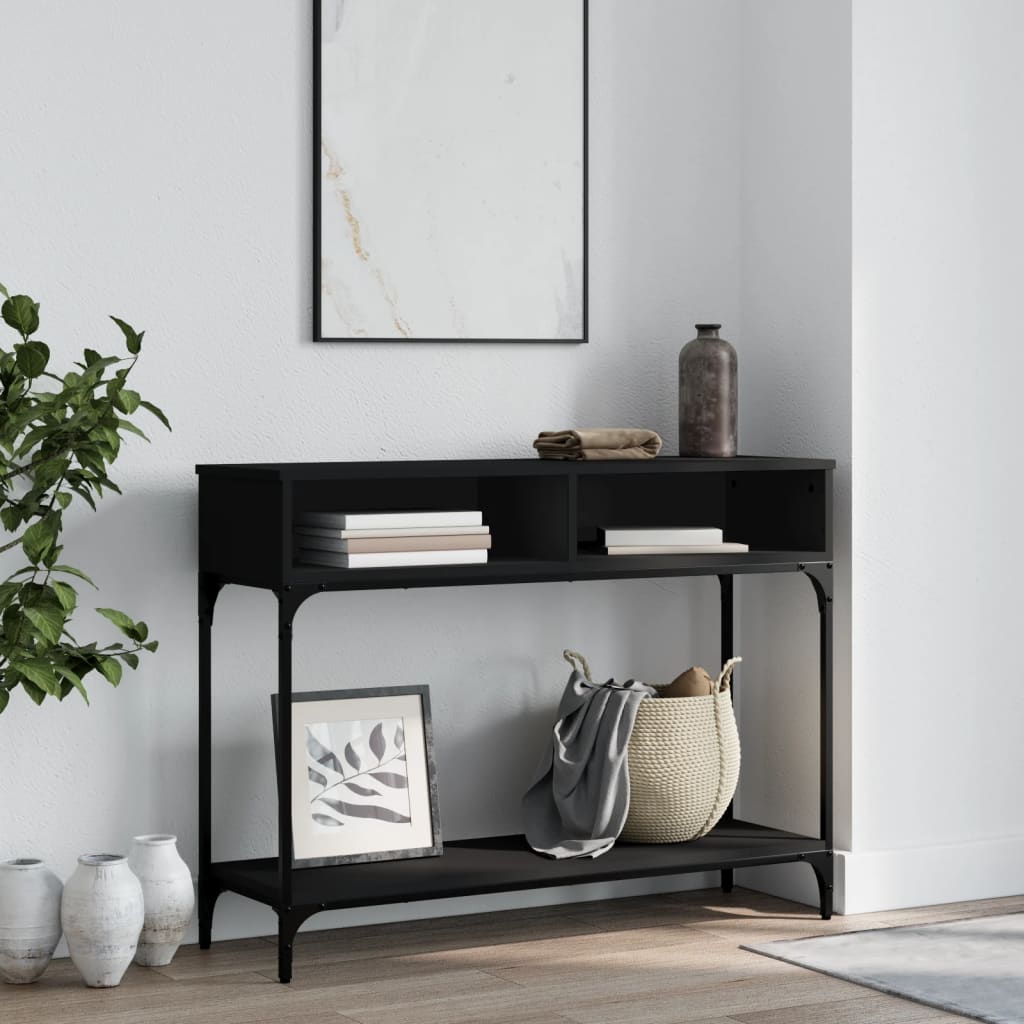 Console Table Black 100x30.5x75 cm Engineered Wood - Bargainia.com - 8720845915711 - 833388