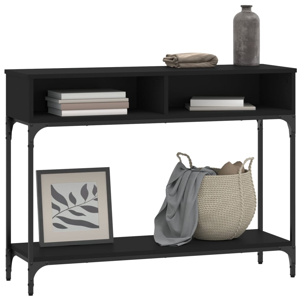 Console Table Black 100x30.5x75 cm Engineered Wood - Bargainia.com - 8720845915711 - 833388