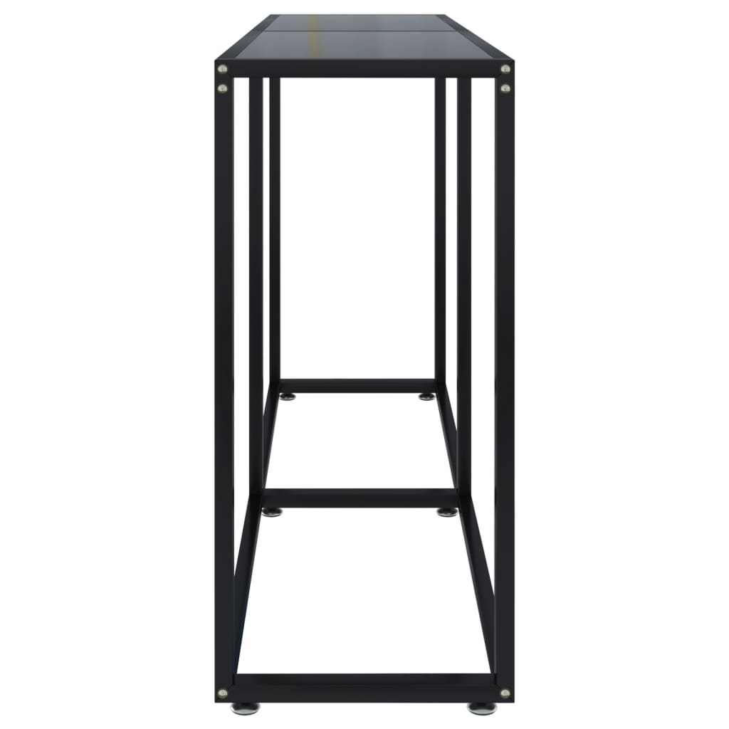 Console Table Black 140x35x75.5cm Tempered Glass - Bargainia.com - 8720286462720 - 331675