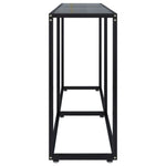 Console Table Black 140x35x75.5cm Tempered Glass - Bargainia.com - 