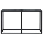 Console Table Black 140x35x75.5cm Tempered Glass - Bargainia.com - 