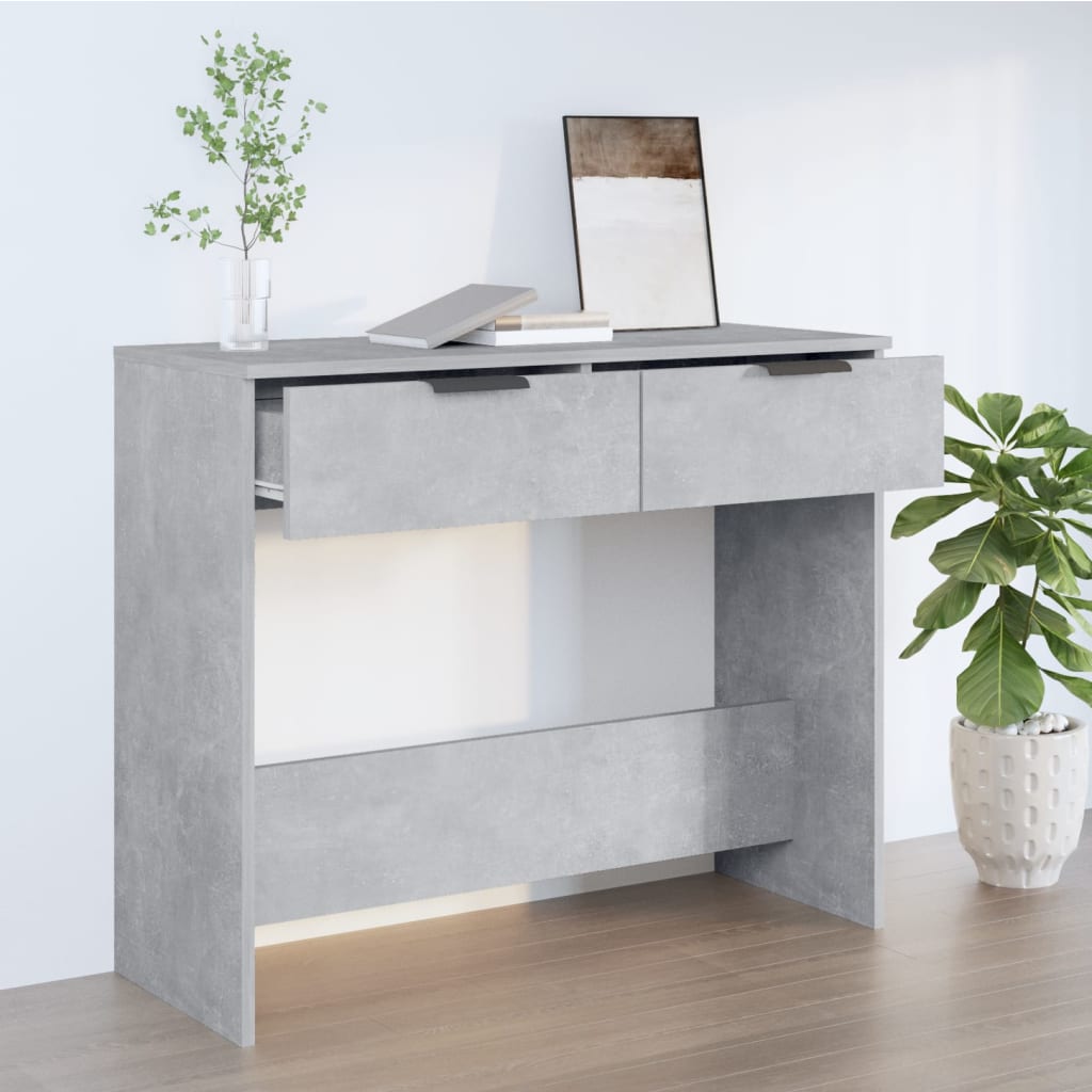 Console Table Concrete Grey 90x36x75 cm Engineered Wood - Bargainia.com - 8720287079255 - 811335