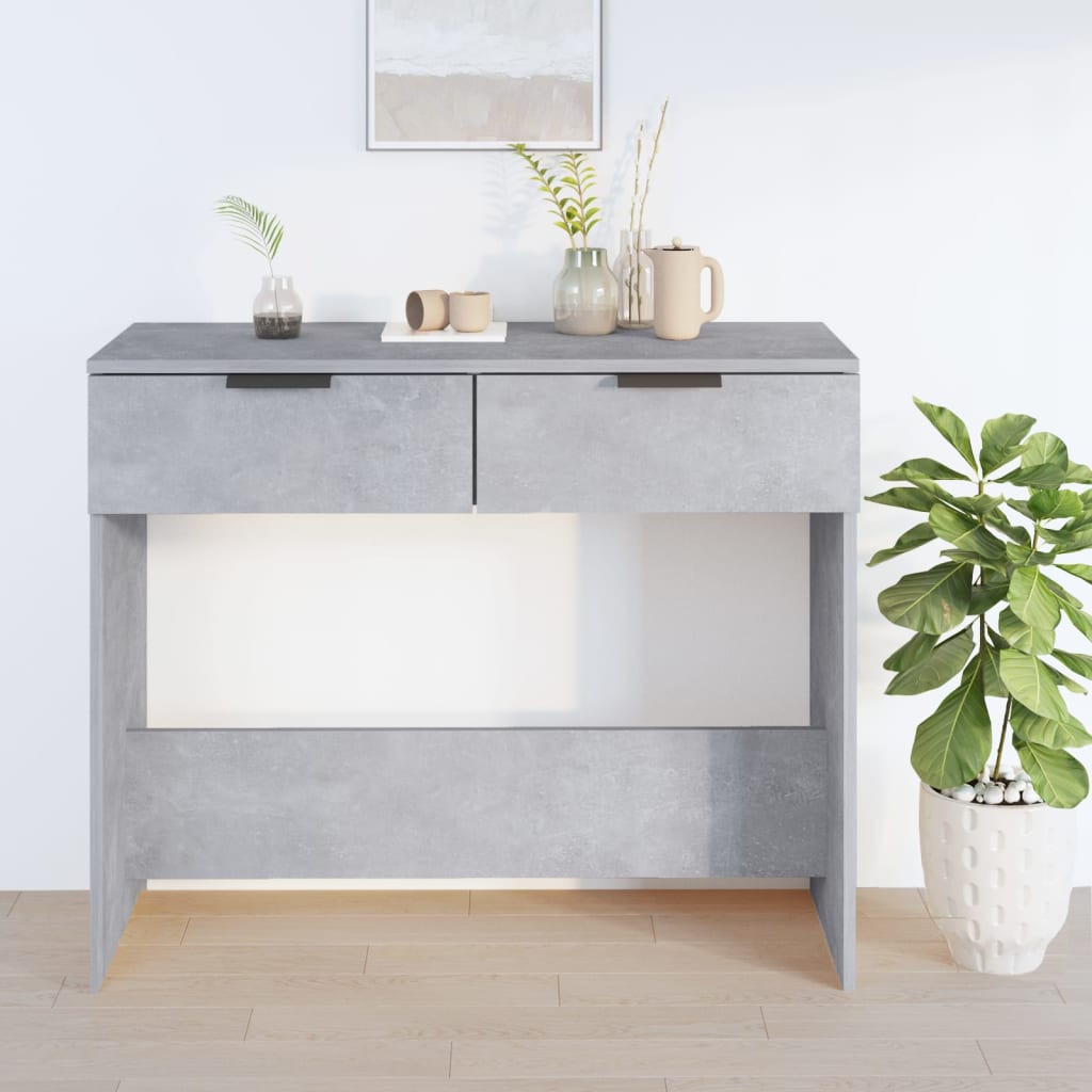 Console Table Concrete Grey 90x36x75 cm Engineered Wood - Bargainia.com - 8720287079255 - 811335