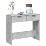 Console Table Concrete Grey 90x36x75 cm Engineered Wood - Bargainia.com - 