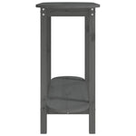 Console Table Grey 110x40x80 cm Solid Wood Pine - Bargainia.com - 