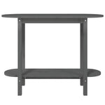 Console Table Grey 110x40x80 cm Solid Wood Pine - Bargainia.com - 