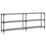 Console Table Grey Sonoma 200x29x75 cm Engineered Wood - Bargainia.com - 