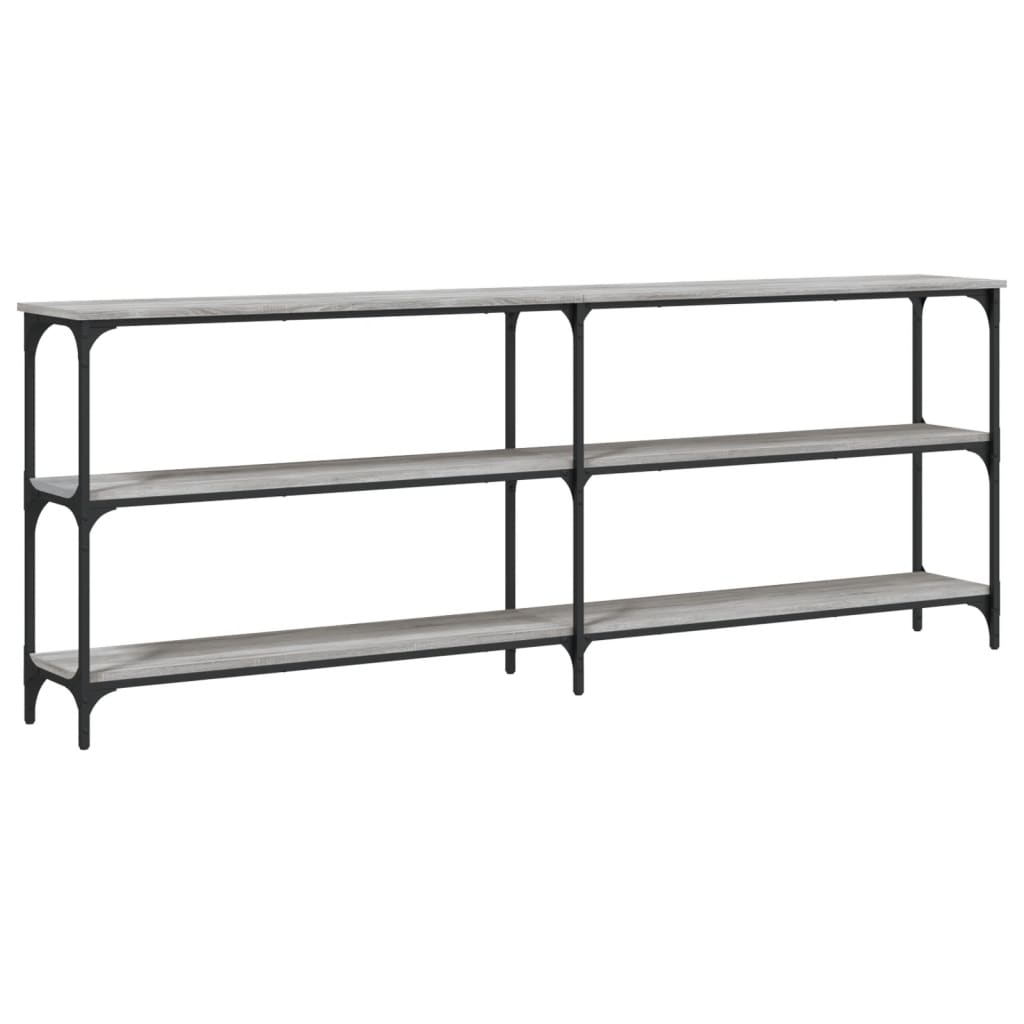 Console Table Grey Sonoma 200x29x75 cm Engineered Wood - Bargainia.com - 