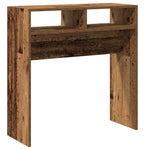 Console Table Old Wood 78x30x80 cm Engineered Wood - Bargainia.com - 