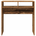Console Table Old Wood 78x30x80 cm Engineered Wood - Bargainia.com - 