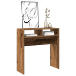 Console Table Old Wood 78x30x80 cm Engineered Wood - Bargainia.com - 