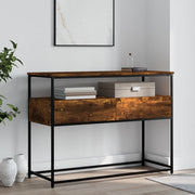 Console Table Smoked Oak 100x40x75 cm Engineered Wood - Bargainia.com - 