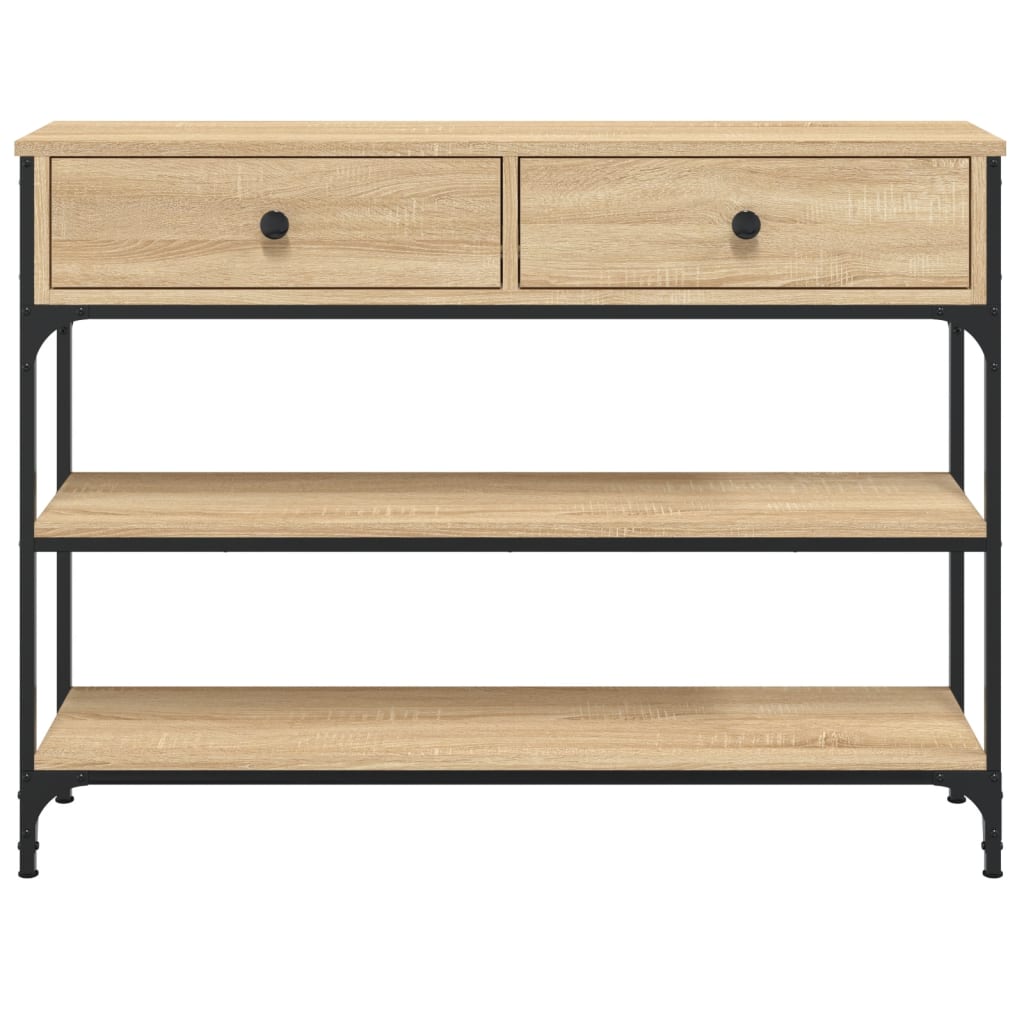 Console Table Sonoma Oak 100x25x75 cm Engineered Wood - Bargainia.com - 8720845421328 - 834181
