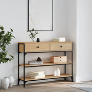Console Table Sonoma Oak 100x25x75 cm Engineered Wood - Bargainia.com - 8720845421328 - 834181