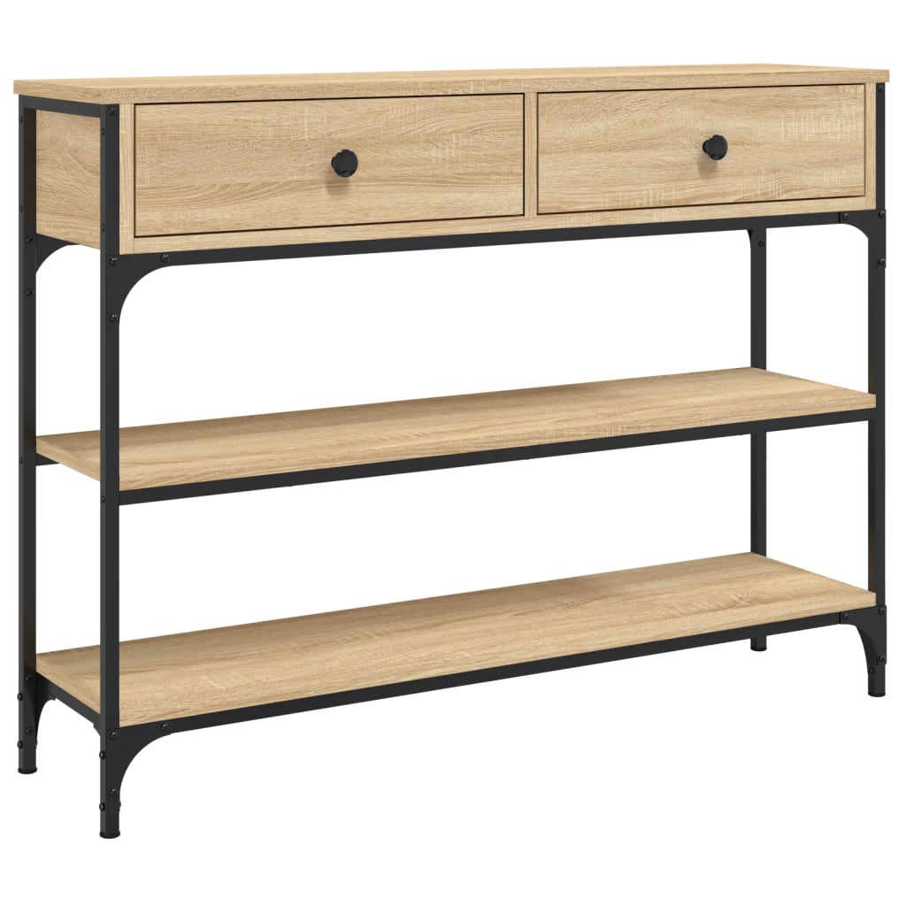 Console Table Sonoma Oak 100x25x75 cm Engineered Wood - Bargainia.com - 8720845421328 - 834181