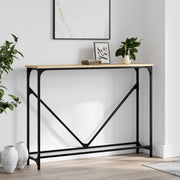 Console Table Sonoma Oak 102x22.5x75 cm Engineered Wood - Bargainia.com - 
