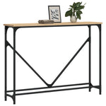 Console Table Sonoma Oak 102x22.5x75 cm Engineered Wood - Bargainia.com - 