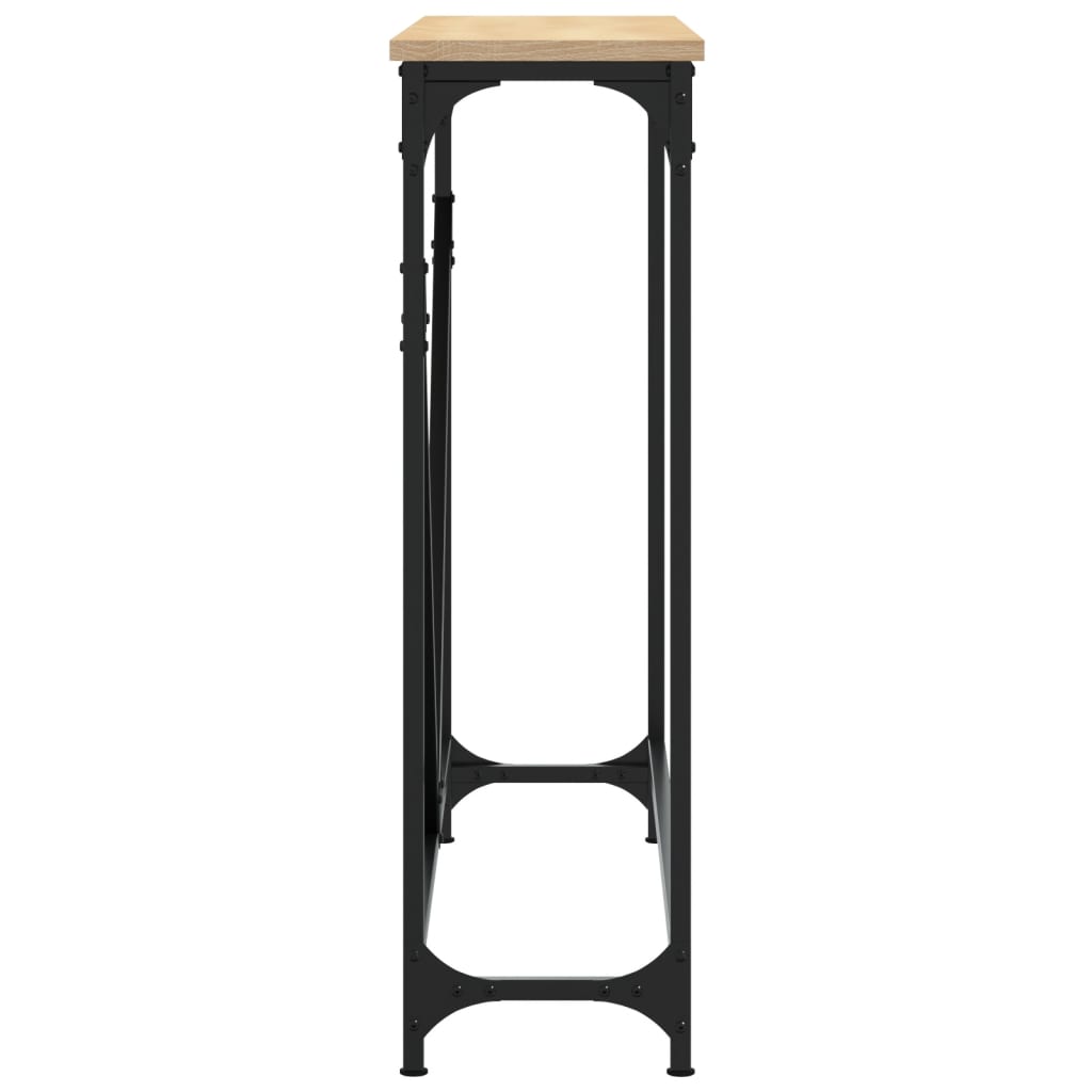 Console Table Sonoma Oak 102x22.5x75 cm Engineered Wood - Bargainia.com - 