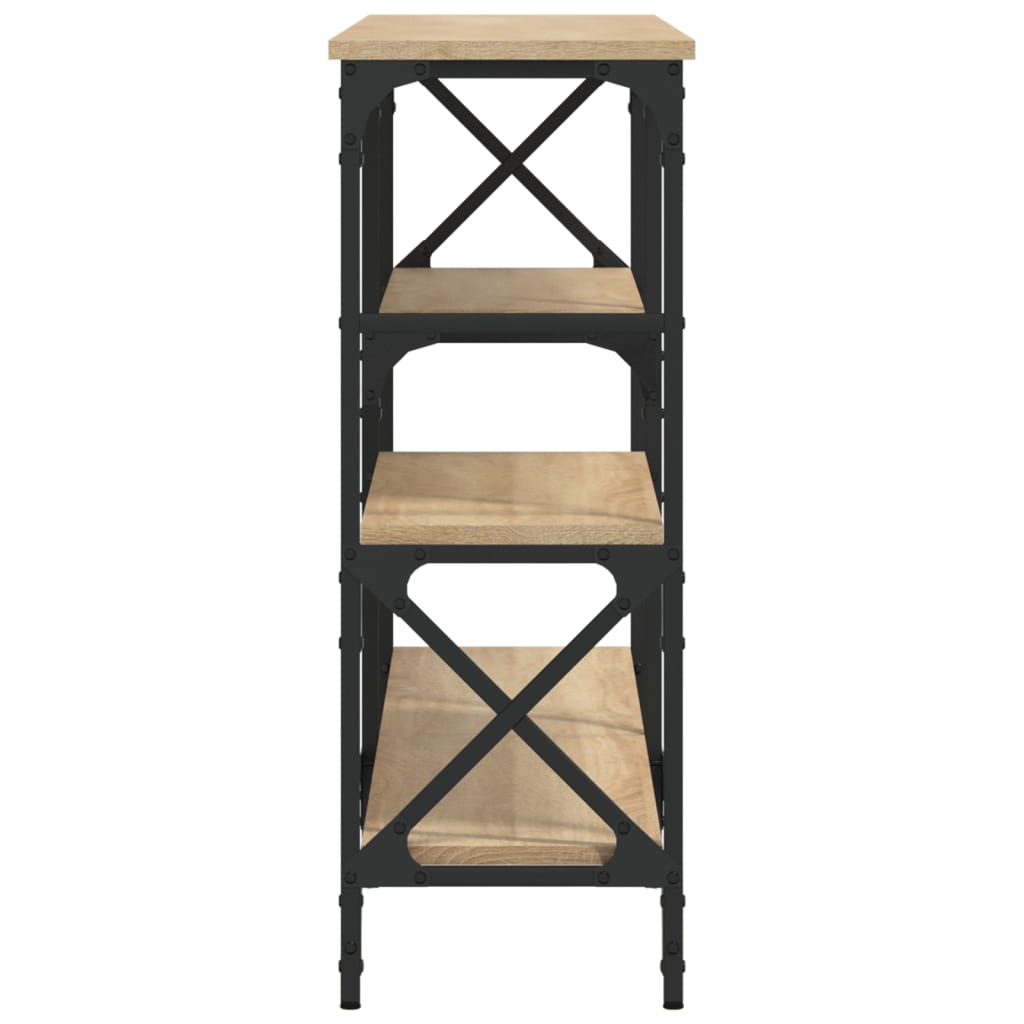 Console Table Sonoma Oak 150x29x76.5 cm Engineered Wood - Bargainia.com - 