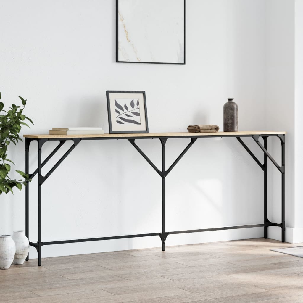 Console Table Sonoma Oak 180x23x75 cm Engineered Wood - Bargainia.com - 8721012195509 - 837768