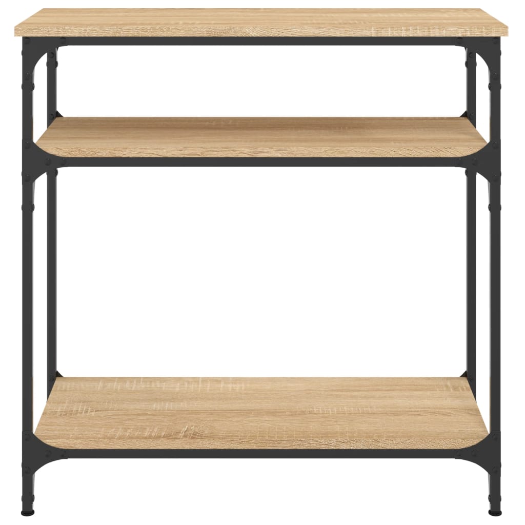 Console Table Sonoma Oak 75x29x75 cm Engineered Wood - Bargainia.com - 