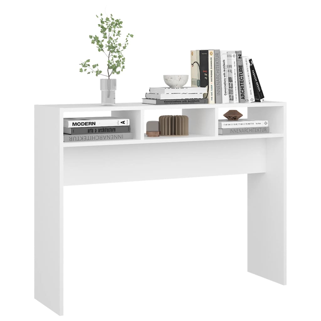 Console Table White 105x30x80 cm Engineered Wood - Bargainia.com - 8720286606452 - 808305