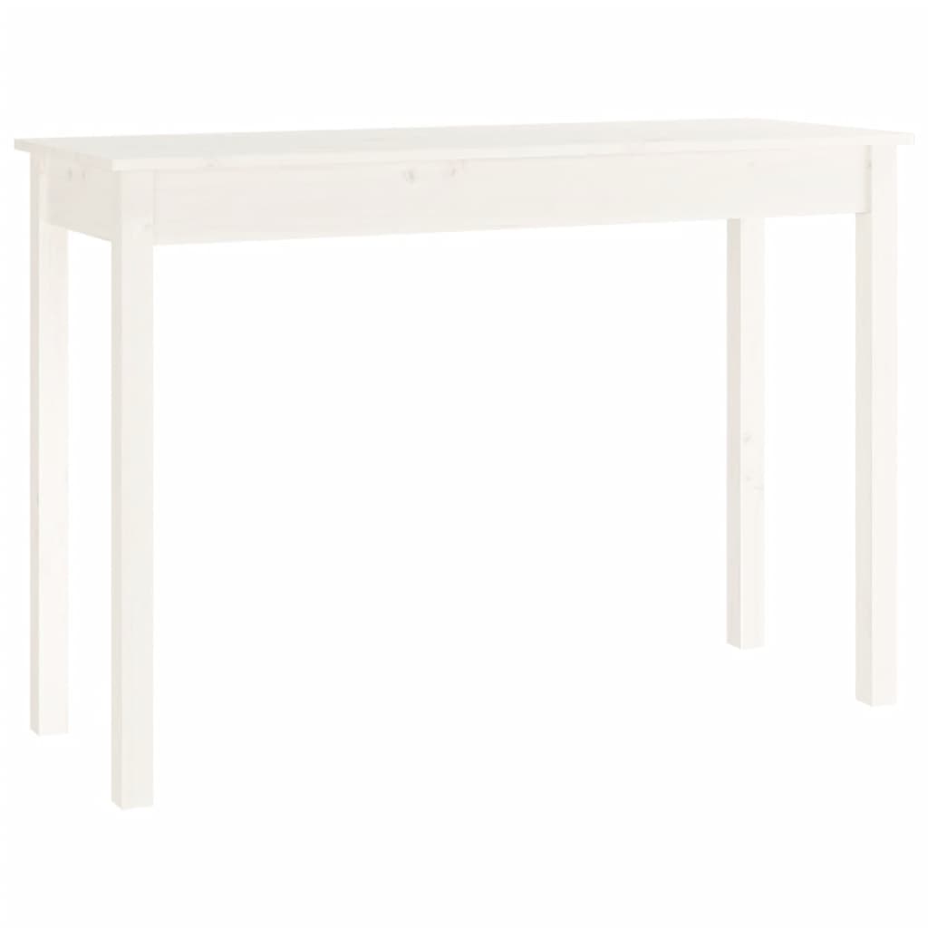 Console Table White 110x40x75 cm Solid Wood Pine - Bargainia.com - 8720287188438 - 814240