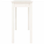Console Table White 110x40x75 cm Solid Wood Pine - Bargainia.com - 