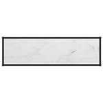 Console Table White 120x35x75 cm Tempered Glass - Bargainia.com - 