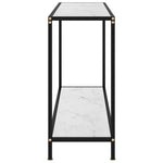 Console Table White 120x35x75 cm Tempered Glass - Bargainia.com - 