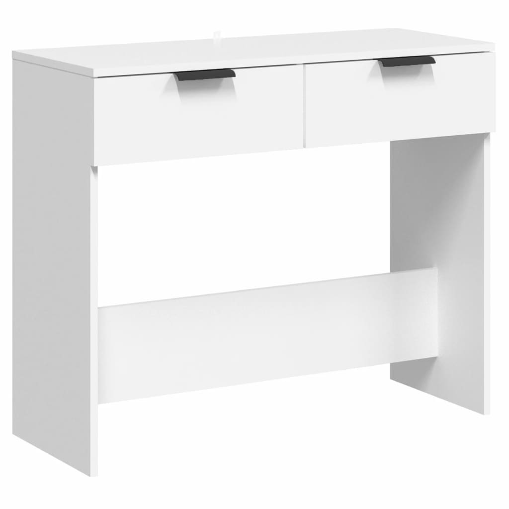 Console Table White 90x36x75 cm Engineered Wood - Bargainia.com - 