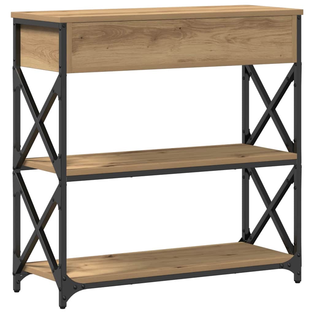 Console Table with Drawer Artisan oak 75 x 28 x 75 cm - Bargainia.com - 8721158793973 - 863536