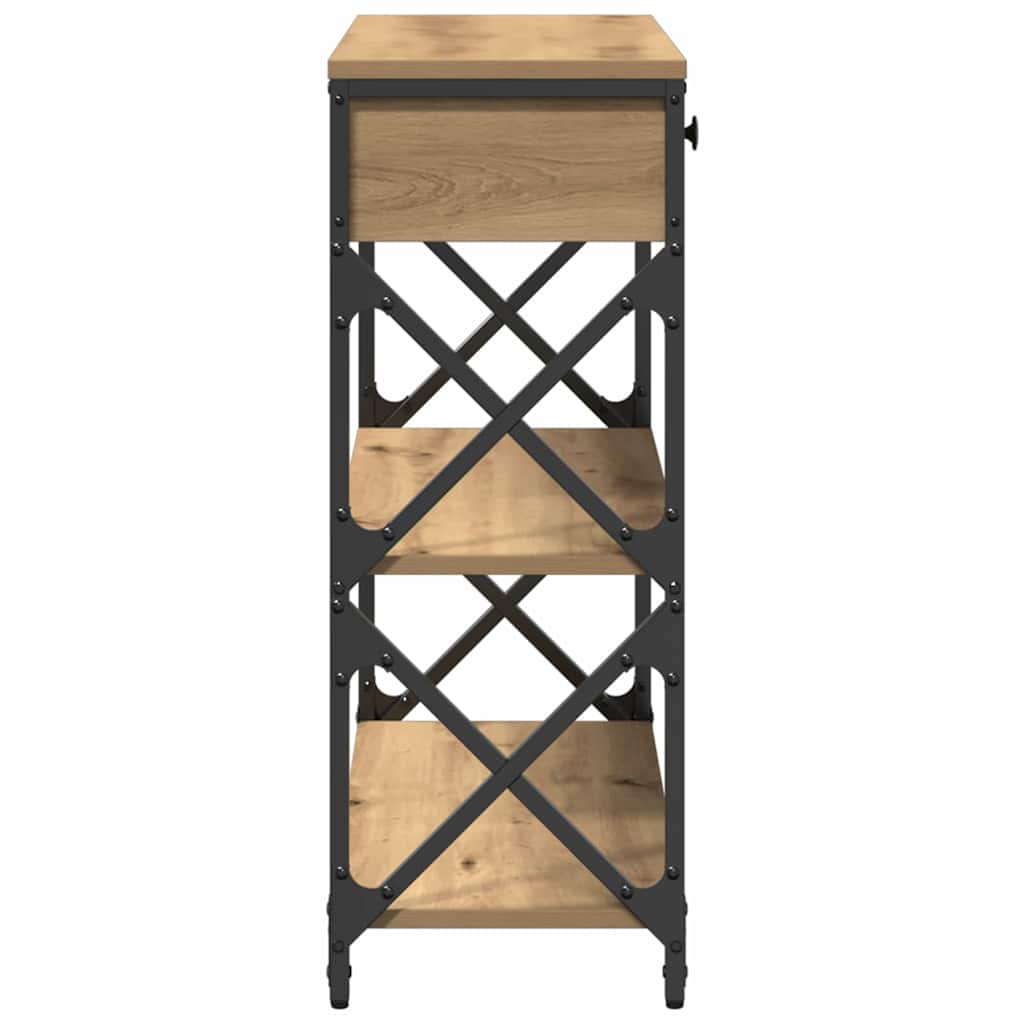 Console Table with Drawer Artisan oak 75 x 28 x 75 cm - Bargainia.com - 8721158793973 - 863536