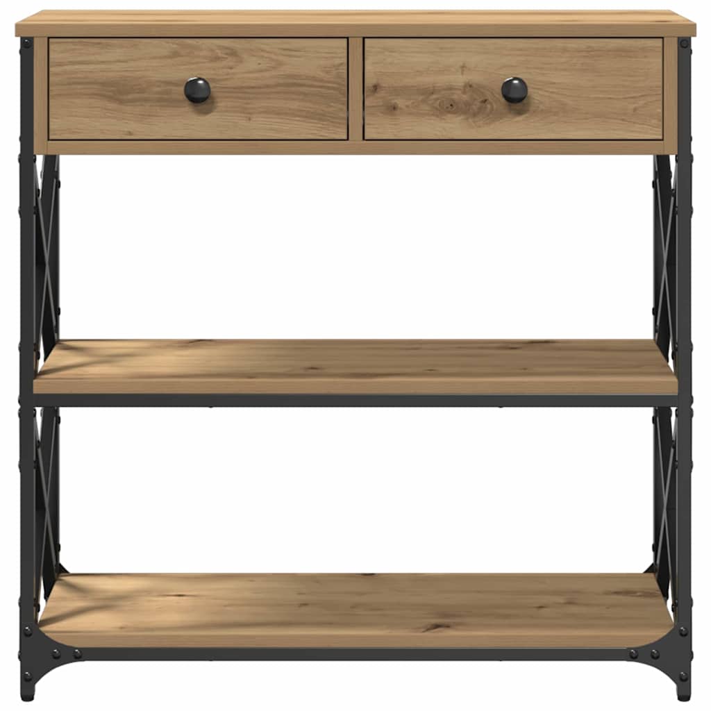 Console Table with Drawer Artisan oak 75 x 28 x 75 cm - Bargainia.com - 8721158793973 - 863536